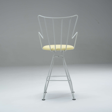 Tabouret snack design en synthétique et métal - Well