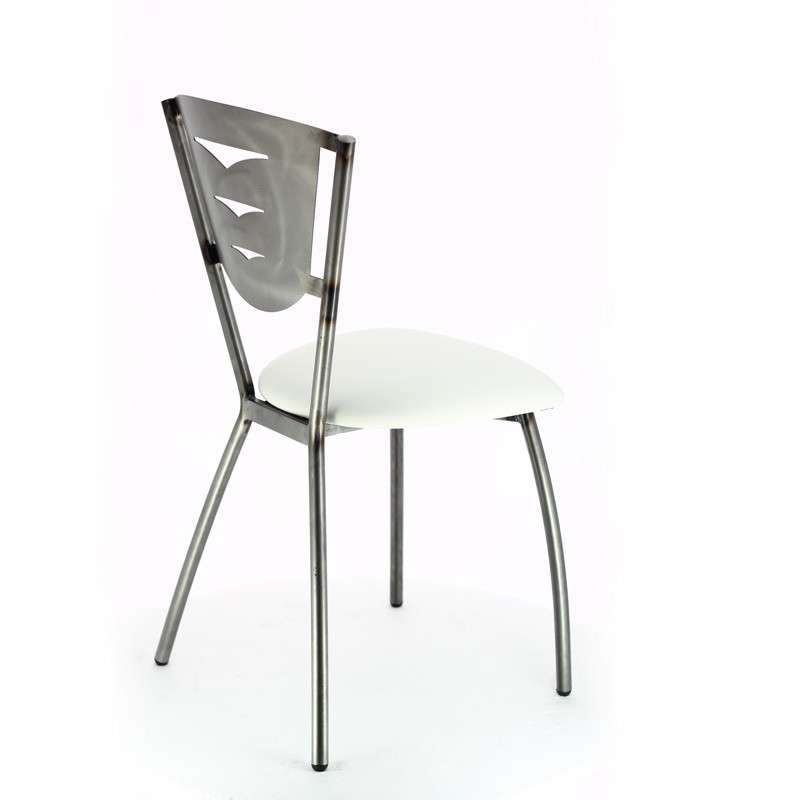Chaise de cuisine en métal industrie fabrication française - Hévéa