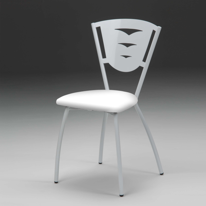 Chaise en métal industriel fabriquée en France - Hévéa