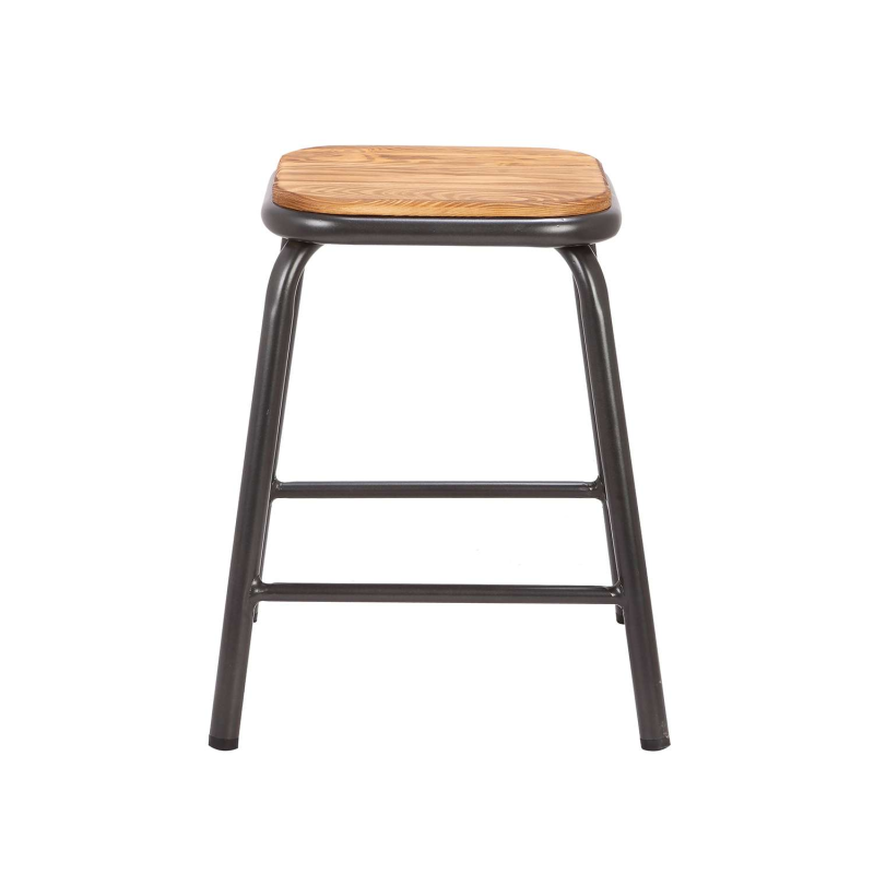 Tabouret bas industriel en métal - Matis