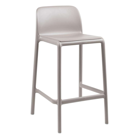 Tabouret empilable en polypropylène taupe - Faro 10