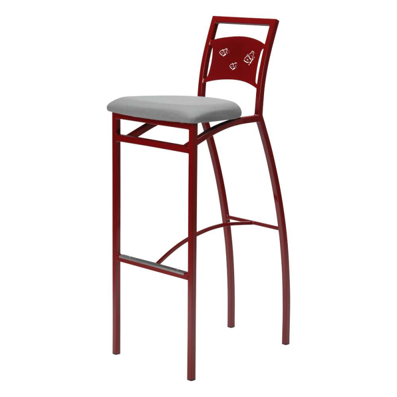 Tabouret de bar en synthétique et métal - Liane 2