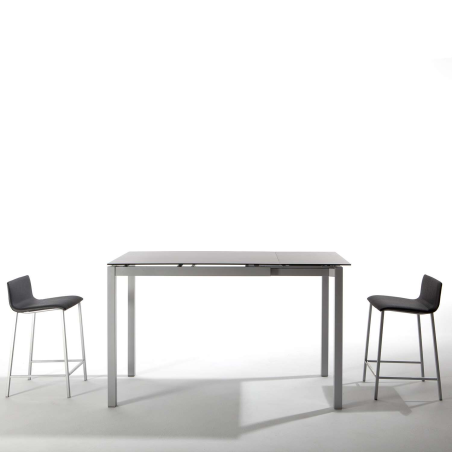 Table snack de cuisine petit espace en céramique avec allonge - Céleste