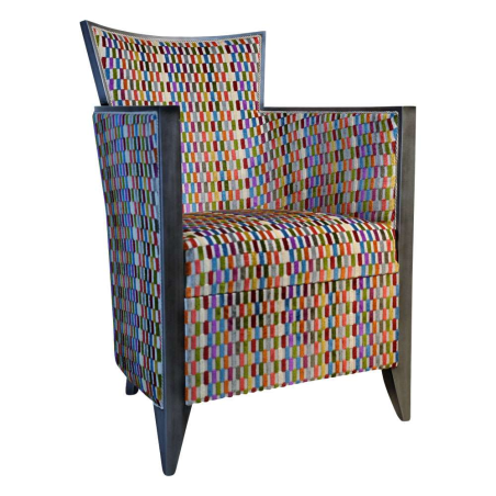 Fauteuil art déco tissu caraibes