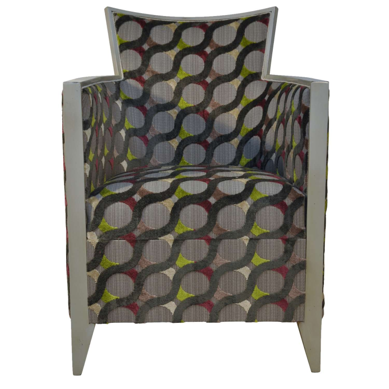 Fauteuil art déco satarel rond