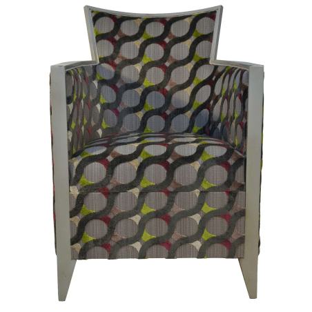 Fauteuil art déco satarel rond