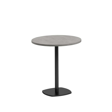 Table de cuisine ronde diamètre 70 cm en stratifié avec pied central - Circa