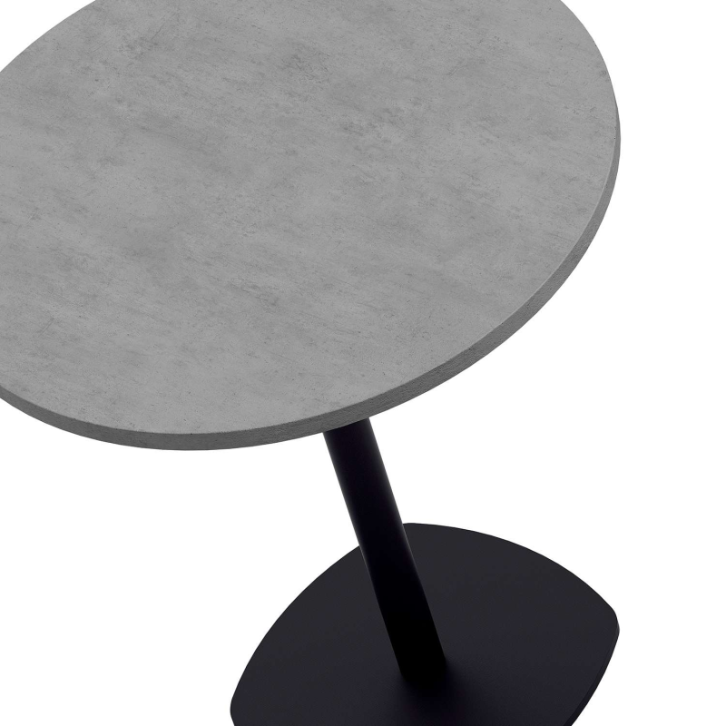 Table snack de cuisine ronde en stratifié diamètre 70 cm - Circa 2