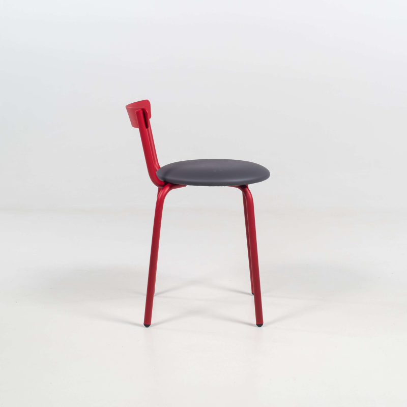 Chaise de fabrication française coloris rouge - Xoxo