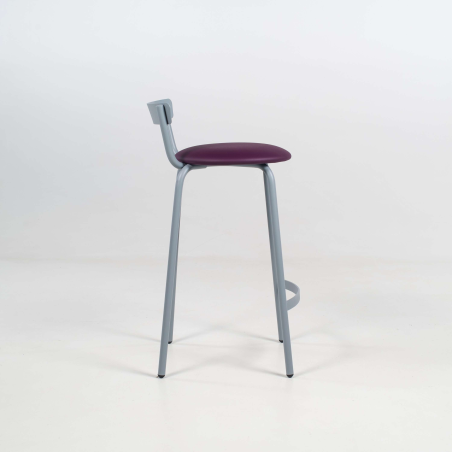 Tabouret snack gris et violet - Xoxo