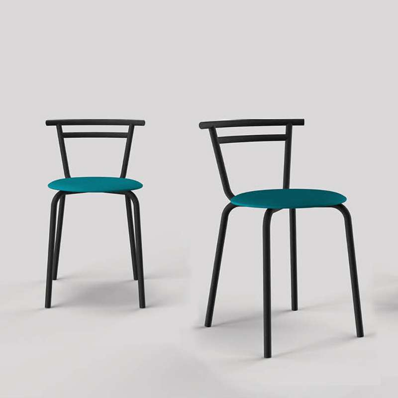 Chaise de cuisine fabriquée en France assise ronde structure métal - Xélux