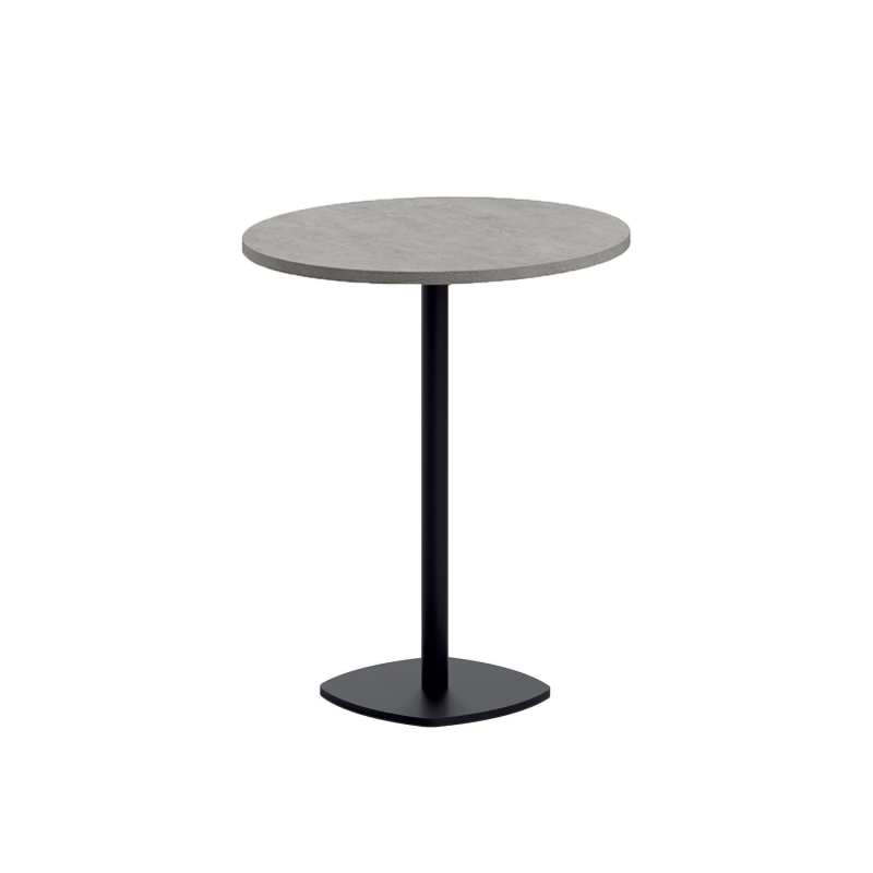 Table snack de cuisine ronde en stratifié diamètre 70 cm - Circa