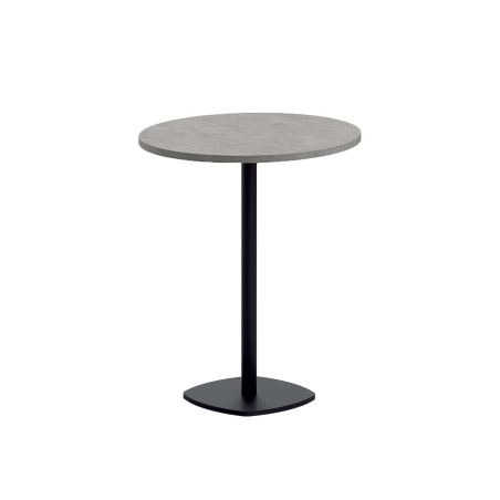 Table snack de cuisine ronde en stratifié diamètre 70 cm - Circa