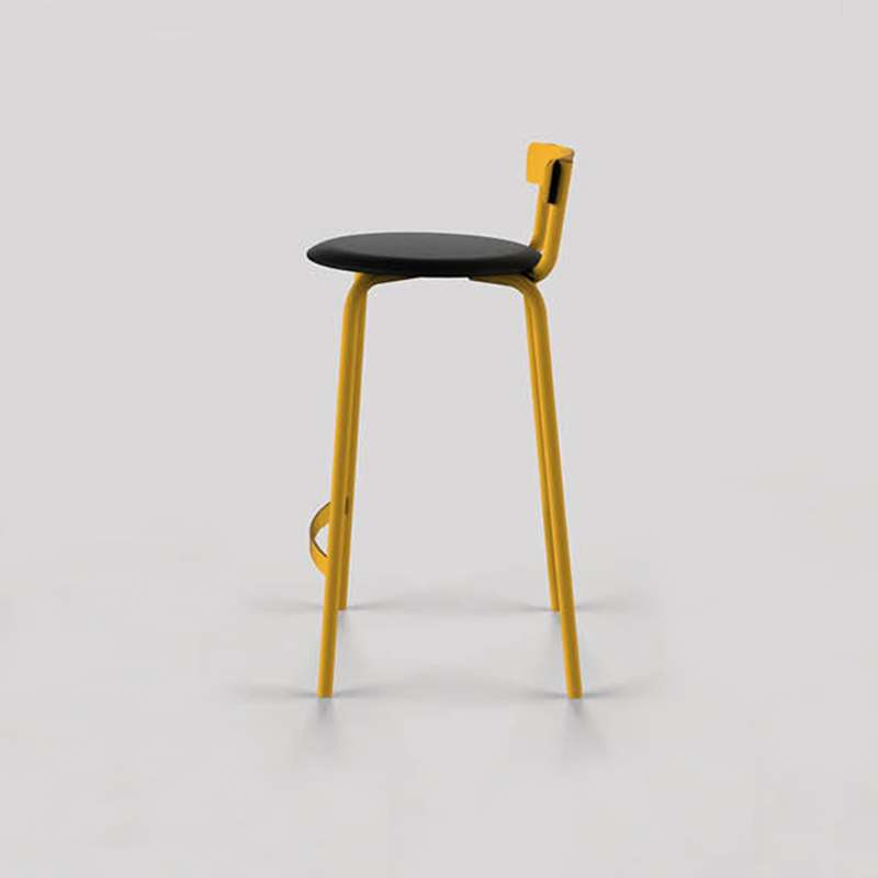 Tabouret snack fabriqué en France jaune et noir - Xoxo