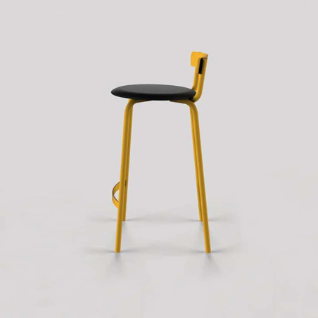 Tabouret snack fabriqué en France jaune et noir - Xoxo