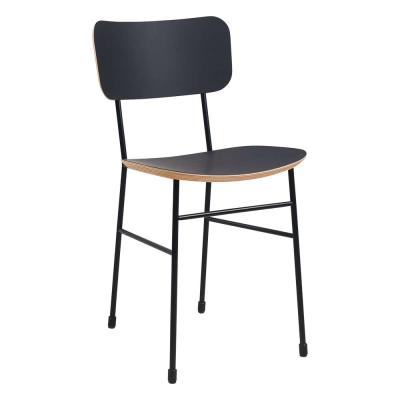 Chaise en fénix noir et métal noir - Master S Midj®