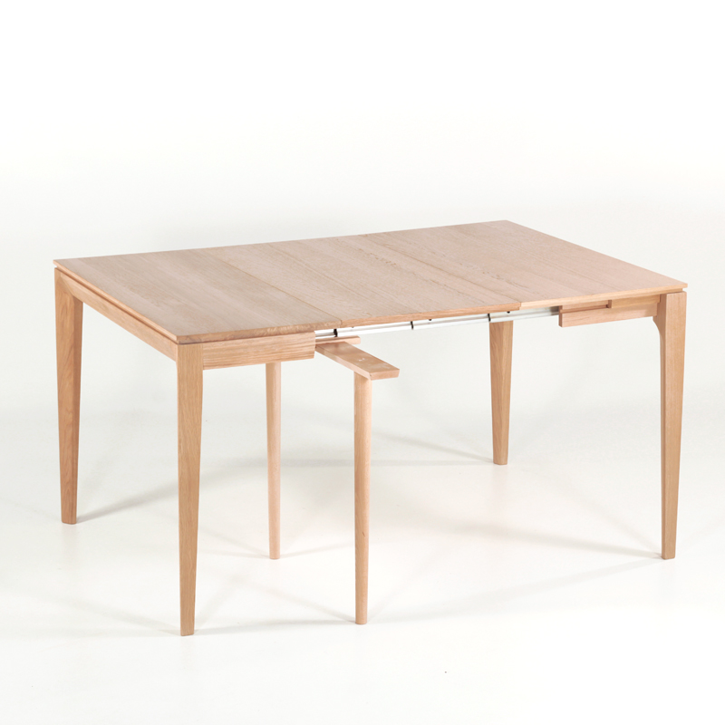 Console en chêne massif avec allonges made in France - Buzz