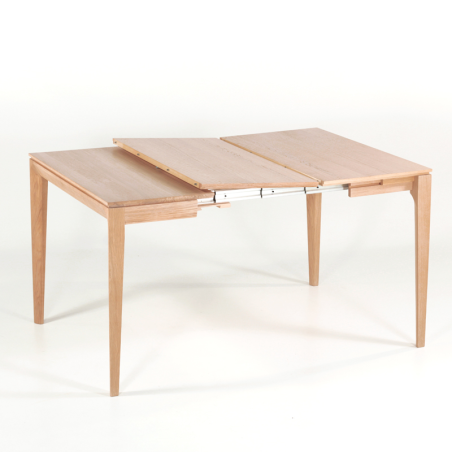 Table console en bois massif avec allonges made in France - Buzz