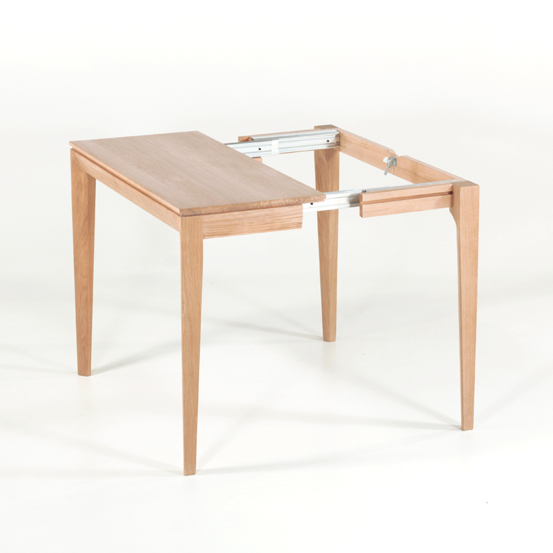 Table console extensible en bois massif fabrication française - Buzz