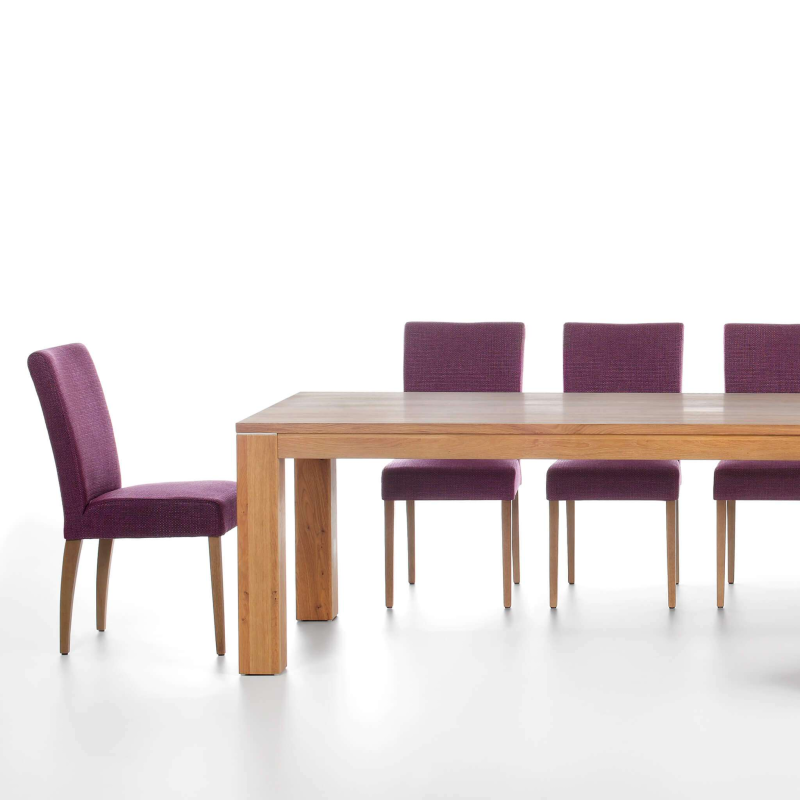 Chaise de salle à manger confortable violet et noir - Shanna Mobitec®