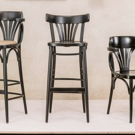 Tabouret de bar style bistrot en bois - 56 TON®