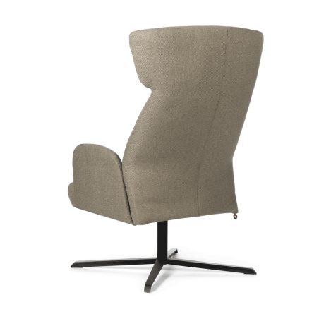 Fauteuil pivotant en tissu et pieds métalliques - Enora Mobitec®