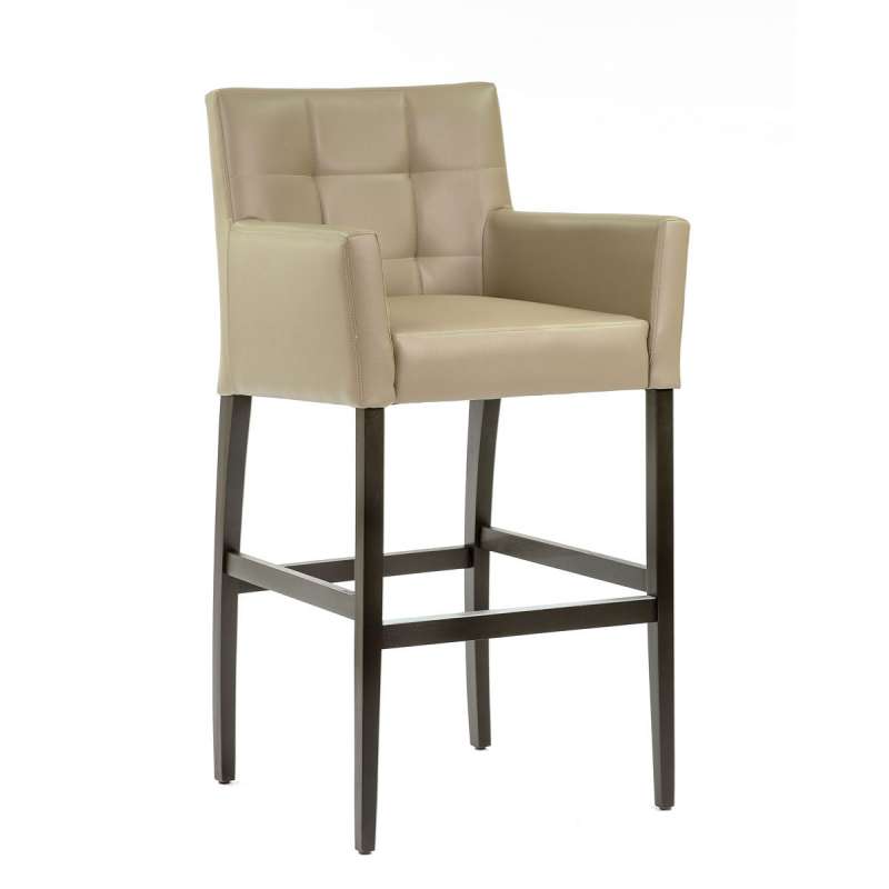 Tabouret de bar avec dossier matelassé et accoudoirs  BarMatiz  4