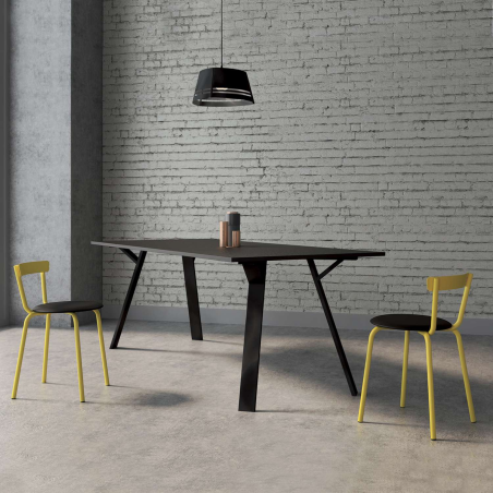 Chaise de cuisine jaune de fabrication française - Xoxo