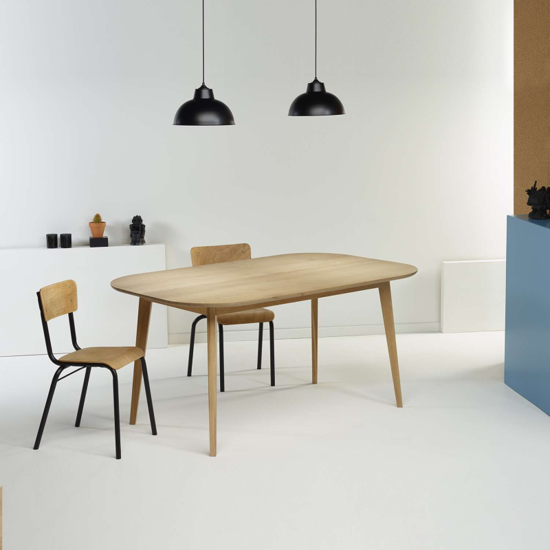 Table scandinave en bois massif naturel fabrication française - S14