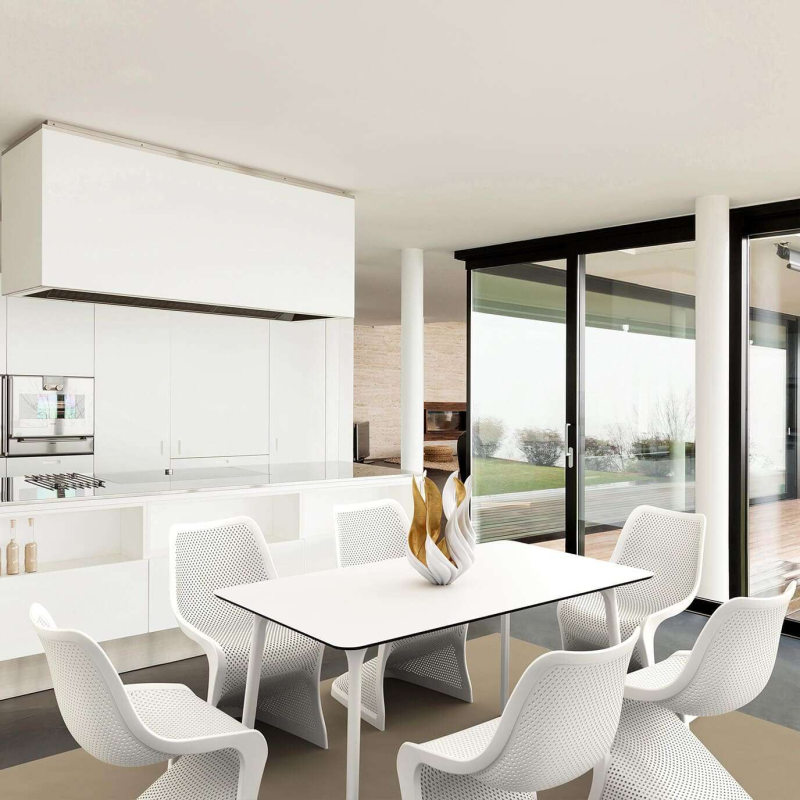 Table rectangulaire design en stratifié - Maya