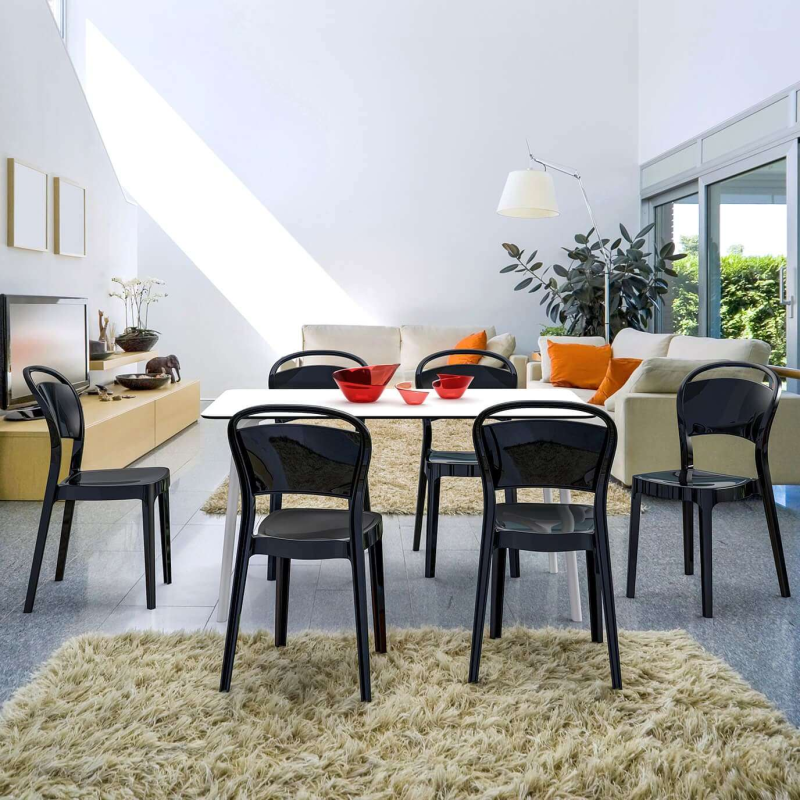 Table rectangulaire design en stratifié - Maya