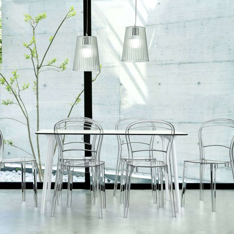 Table rectangulaire design en stratifié - Maya