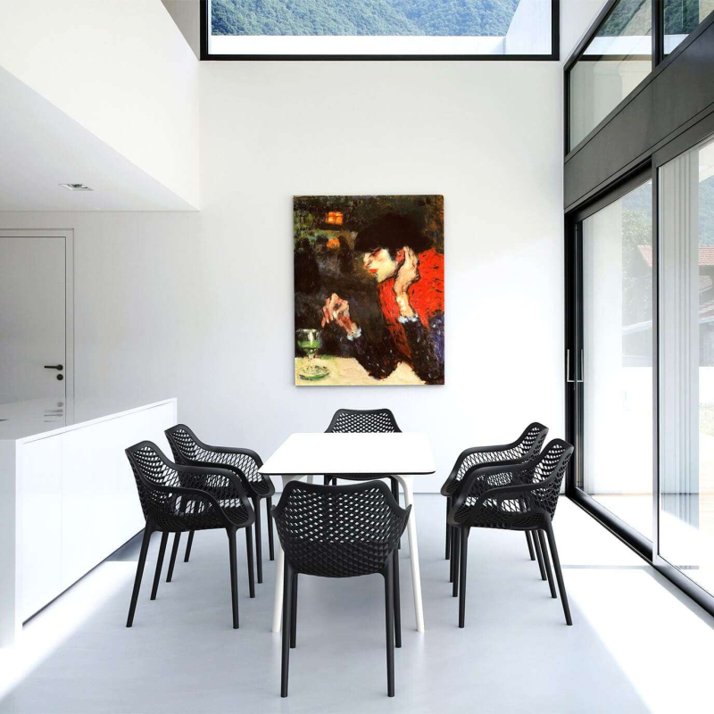 Table rectangulaire design en stratifié - Maya