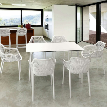 Table rectangulaire design en stratifié - Maya