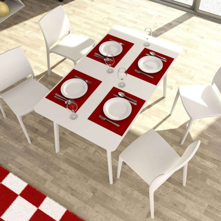 Table rectangulaire design en stratifié - Maya