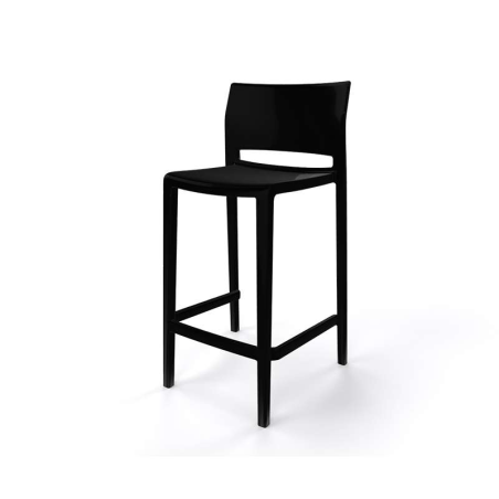 Tabouret empilable noir - Bakhita