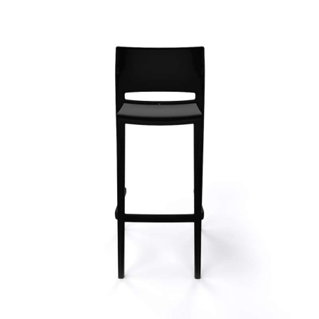 Tabouret haut extérieur noir - Bakhita