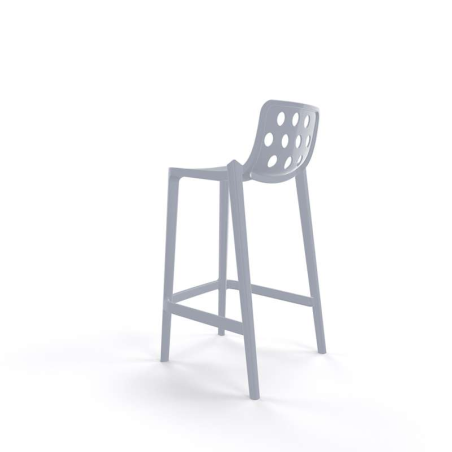 Tabouret snack de jardin gris clair - Isidoro