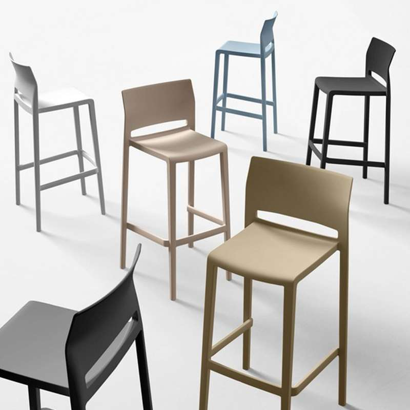 Tabouret de bar d'extérieur empilable - Bakhita