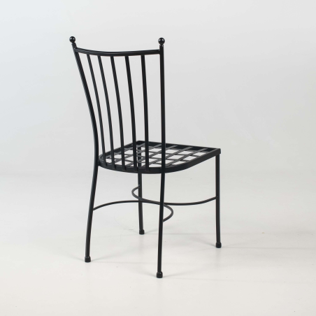 Chaise de terrasse provençale imitation fer forgé - Venecia