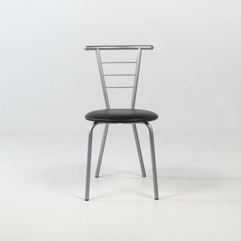 Chaise de cuisine contemporaine assise rembourrée avec pieds et dossier