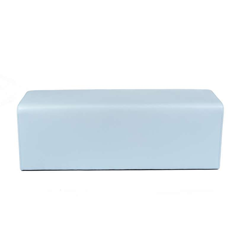Pouf long rectangulaire bleu MaxQ120