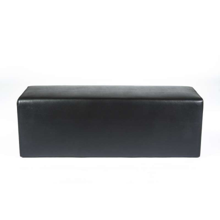 Pouf long rectangulaire noir MaxQ120