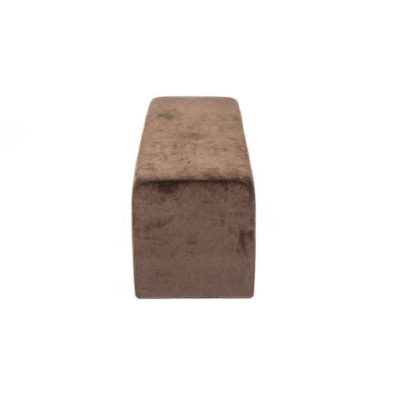 Pouf en tissu marron Max Q120