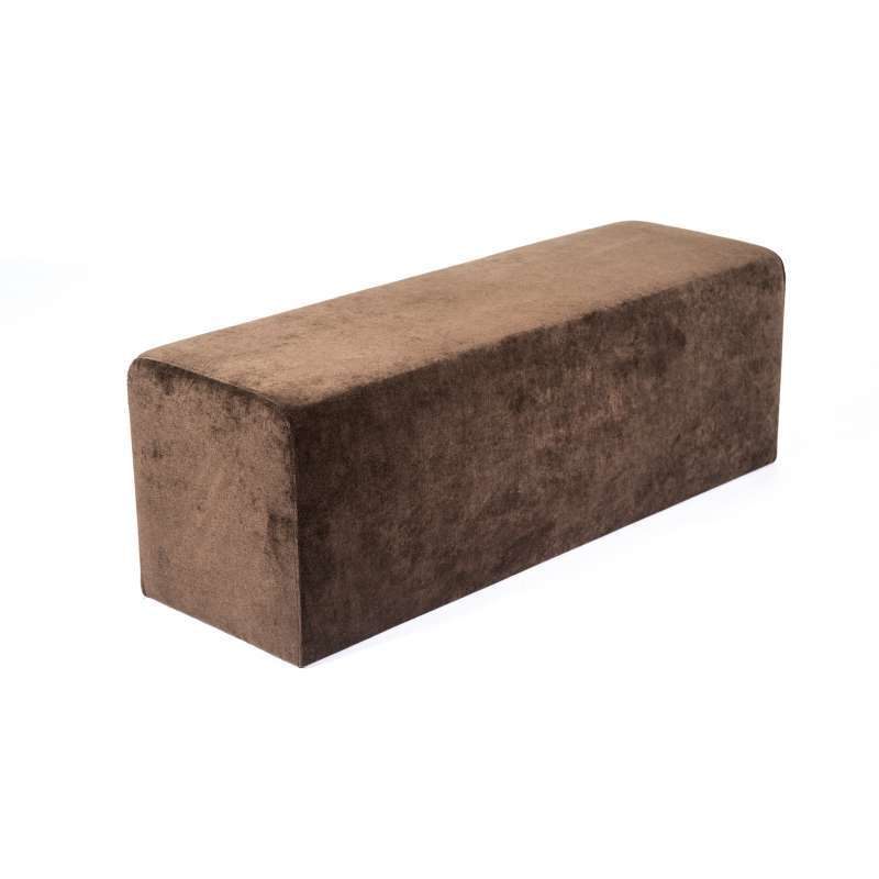 Pouf rembourré marron Max Q120