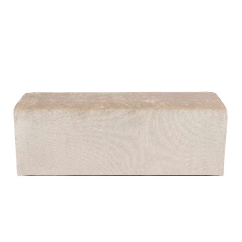 Pouf rembourré blanc Max Q120