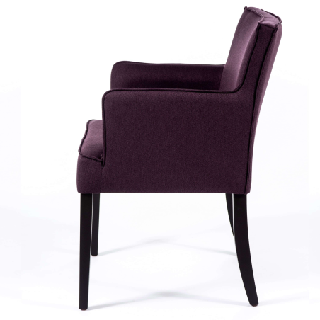 Fauteuil en tissu et pieds en bois - Diem