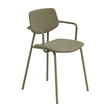 Chaise avec accoudoirs vintage rembourrée - Lago