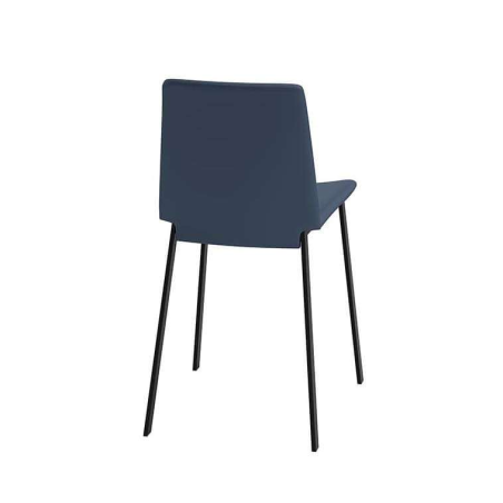 Chaise rembourrée avec pieds en métal - Primera