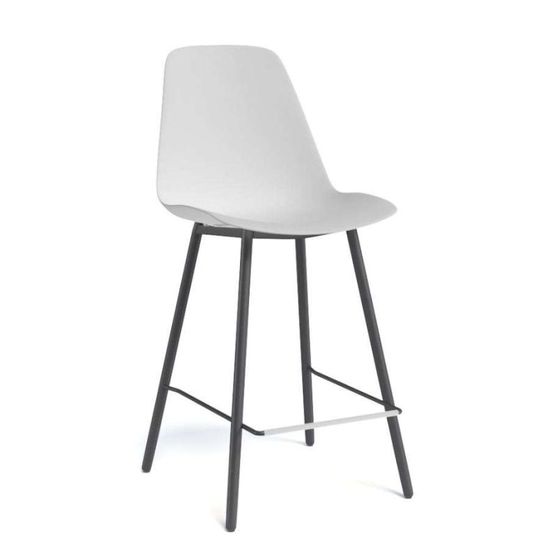 Tabouret snack moderne avec coque en polypropylène - Claudio